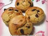 Petits pains aux raisins sans gluten