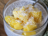Chia pudding au lait de coco et à la mangue
