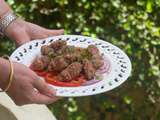 Kefta Mechwia à la marocaine cuite au charbon de bois