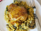 Petits plombs crémeux au poulet et aux légumes