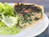 Quiche au saumon fumé et aux épinards très facile