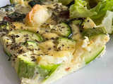 Quiche sans pâte aux courgettes et au fromage de chèvre