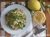 Salade de blé dur au citron et aux herbes