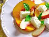 Salade de nectarines et mozzarella