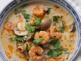 Soupe de crevettes au lait de coco