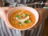 Soupe froide de tomates et tomates séchées