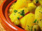 Tajine de veau aux pommes de terre et aux olives vertes