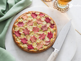 Tarte à la rhubarbe, motif Zellig