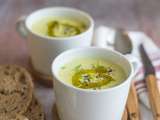 Velouté de poireaux au fromage aux fines herbes