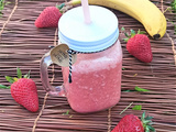 Smoothie banane fraise sans lait