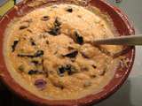 Gratin de butternut, olives et trompettes des morts