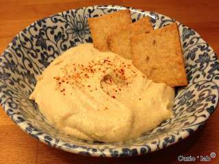 Houmous, Crackers aux pois chiches & cumin