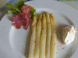 Asperges sauce mascarpone citron