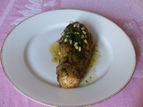 Aubergines entières en salade