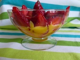 Coup fraises sur sabayon citron