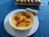 Crème brûlée au carré frais et clémentine