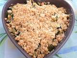 Crumble de courgettes au parmesan