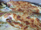 Gratin de poireaux au jambon