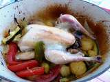 Poulet en cocotte aux légumes et citron