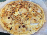 Quiche aux champignons, chèvre et noisettes