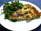 Quiche aux poireaux et bleu de brebis