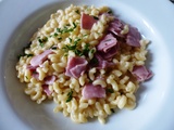 Risotto de coquillettes au jambon