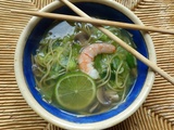 Soupe aux crevettes et citron vert