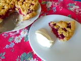 Tarte crumble aux framboises