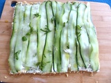 Tarte fraîcheur concombre