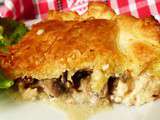 Tourte au poulet et champignons