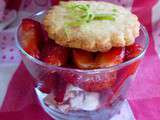 Verrine de fraises au vinaigre balsamique à la figue