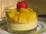 Verrine duo mangue fruit de la passion