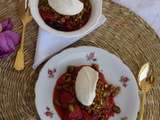 Fruits Rouges Poêlés, Crumble et Chantilly Pistache