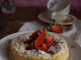 Gâteau Ricotta-Amandes-Fraises