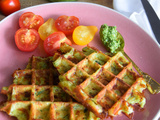 Gaufres Courgettes-Pesto
