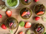 Healthy Muffins Fraises-Matcha