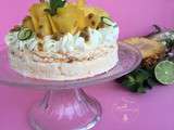 Pavlova Exotique et Chantilly Citron Vert