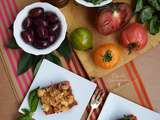 Tartare Tomates-Olives et Crumble Parmesan