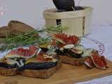 Tartines Figues-Roquefort-Miel de Garrigues