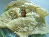 Crêpes a la crème d'amandes