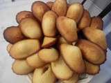 Madeleine(base)+madeleines au nutella et confiture