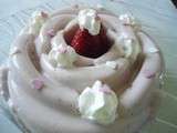 Mousse au fromage blanc et fraises