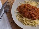 Bolognaise végétarienne aux lentilles corail