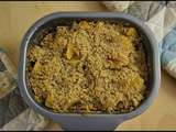 Crumble de potiron aux noisettes (recette Tupperware)