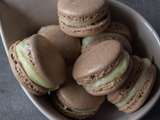 Macarons duo choco (chocolat et chocolat blanc)