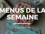 Menus de la semaine – Mai semaine 2