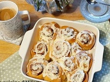 Brioche roulée à la pâte à tartiner et au pralin