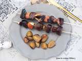 Brochettes de canard aux pommes laqués pour le premier barbecue festif de l'année / Duck and apple skewers for the first festive barbecue