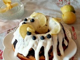 Bundt cake citron myrtilles et son glaçage au cream cheese