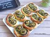 Escargots feuilletés à l'ail des ours / Bear's garlic puff pastry snails